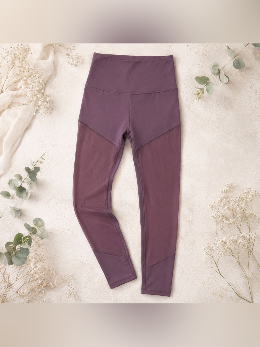Lululemon Wunder Train Mesh HR Tight 25” GPTH Grape Thistle Women's Size 8